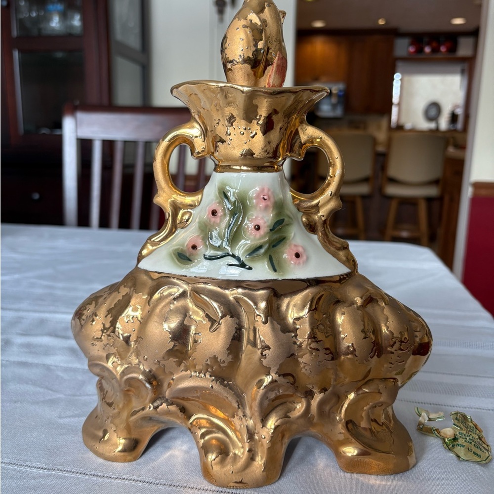 Elegant Gold and Cream Decorative Accent
